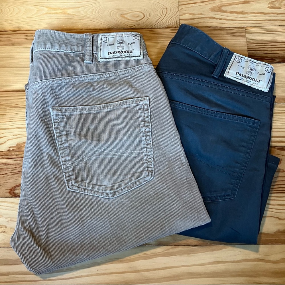 Patagonia Organic Cotton Pants in Gray